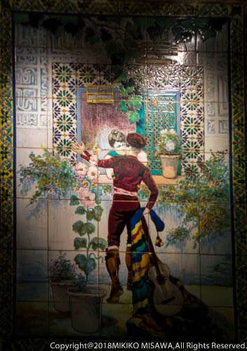 En Tabrao Flamenco　｢絵タイルの壁｣　　MADRID　　1485